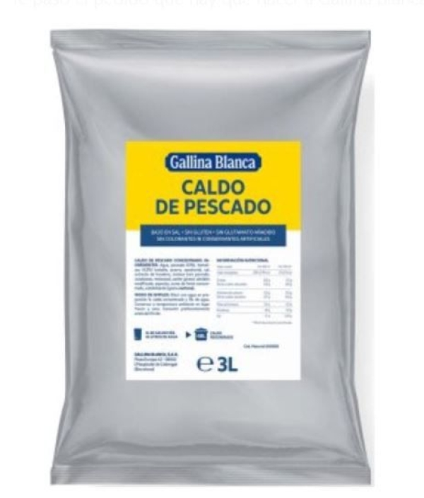 CALDO PESCADO BAJO EN SAL 3L