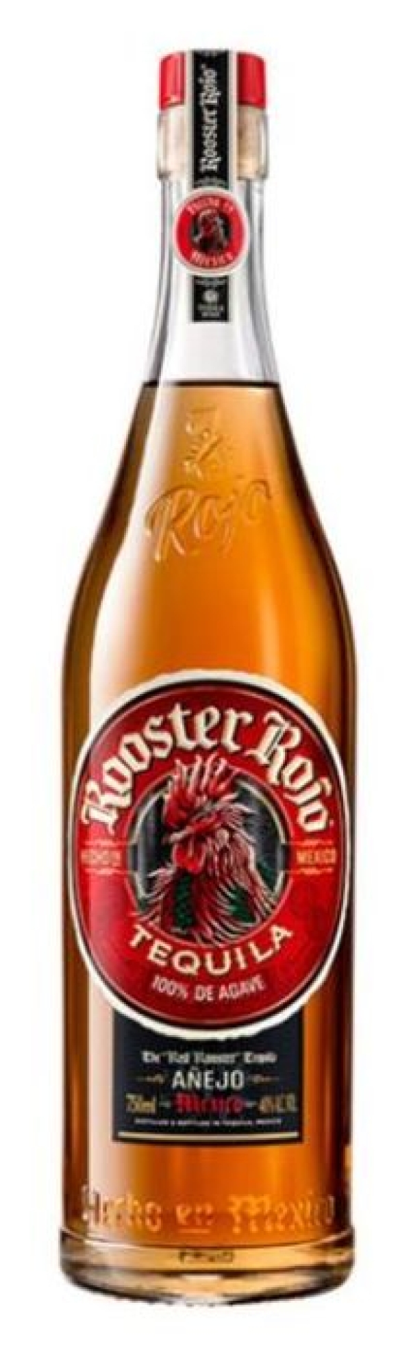 TEQUILA ROOSTER ROJO AÑEJO 70cl 38º (6)
