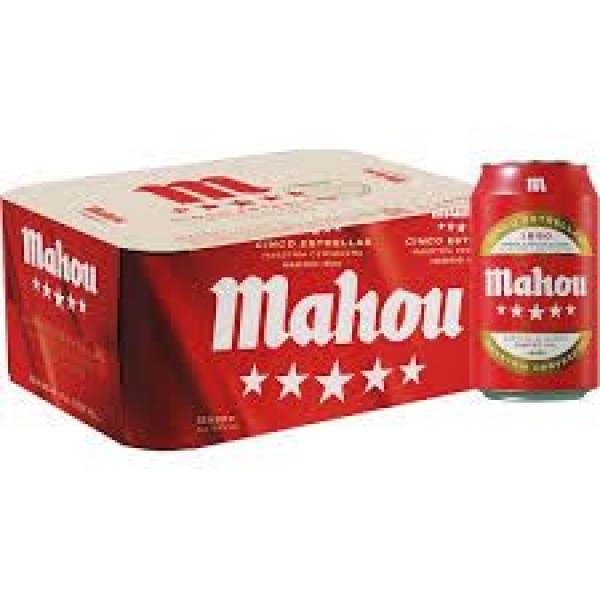 MAHOU 5 ESTRE. 12 LATAS 33 CL